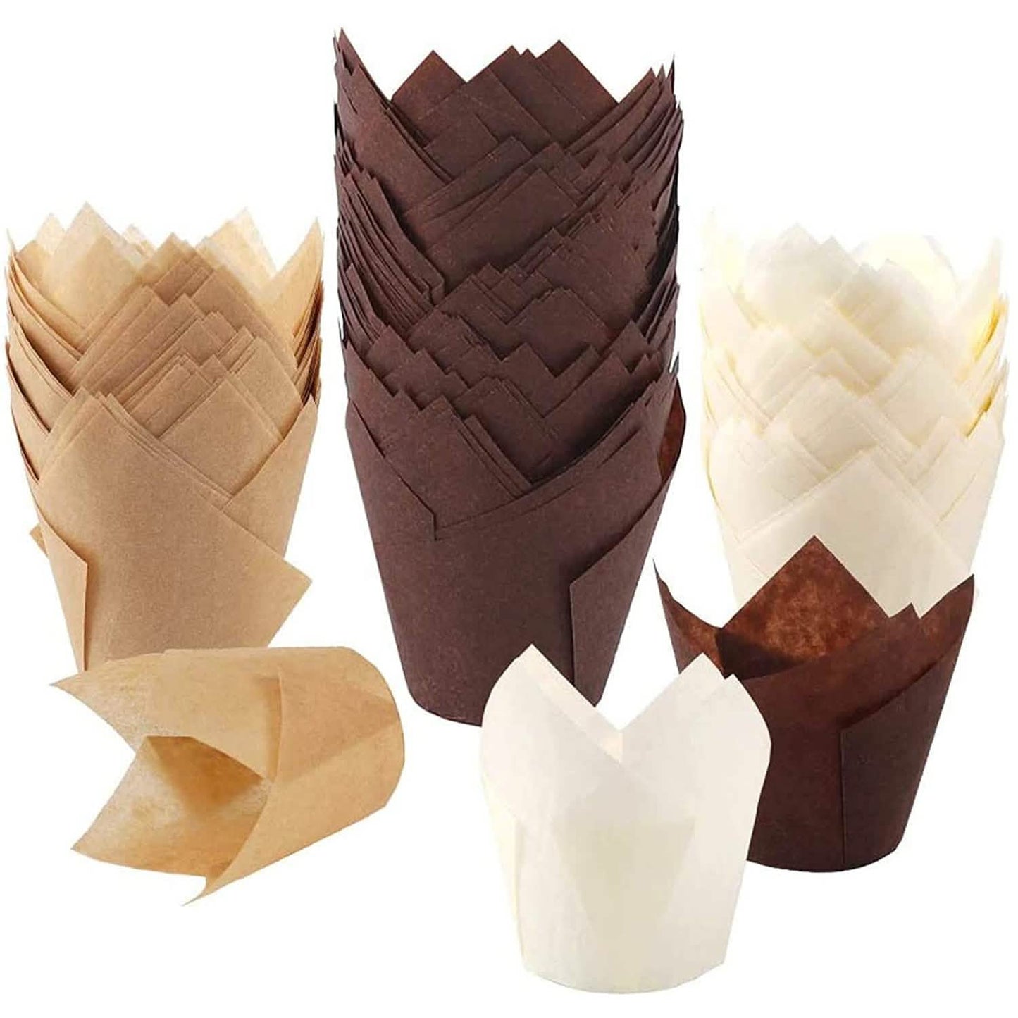200-Piece:Tulip Cupcake Baking Cups DailySale