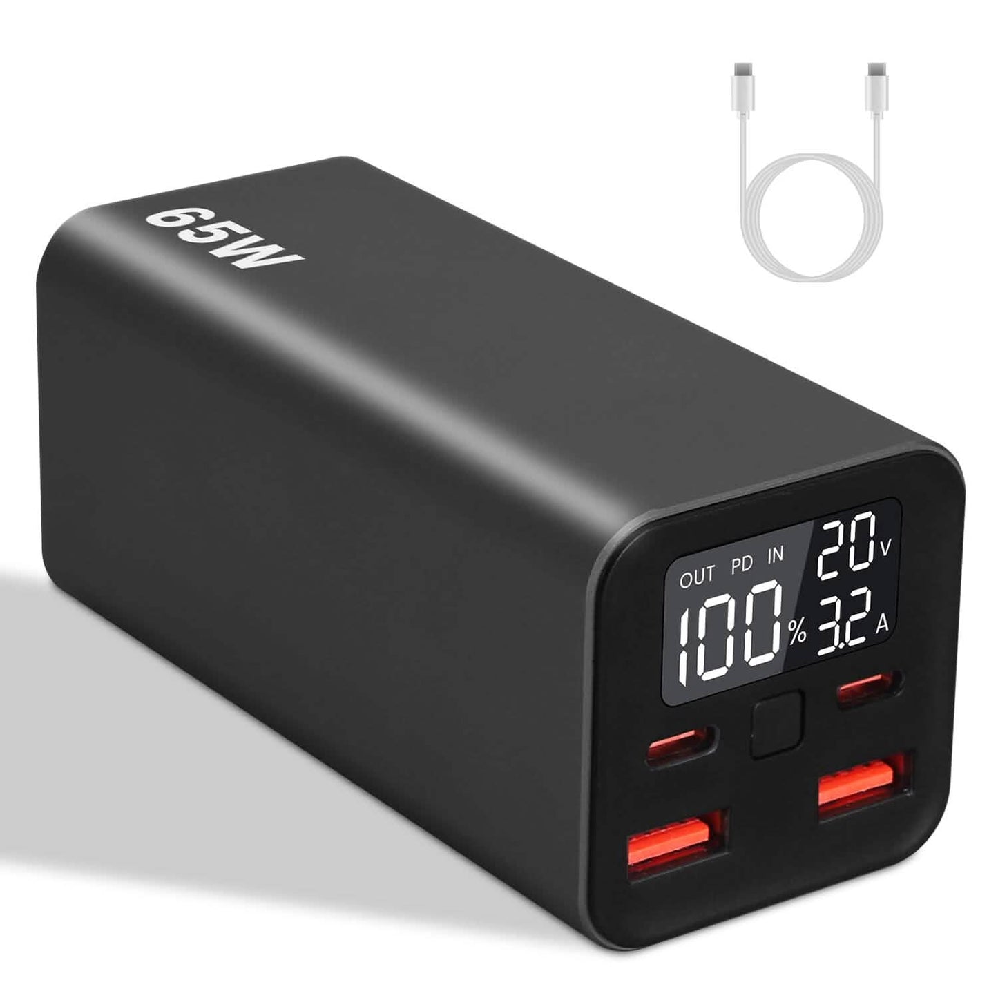 20000mah 65W USB-C PD Laptop Power Bank Fast Charging DailySale