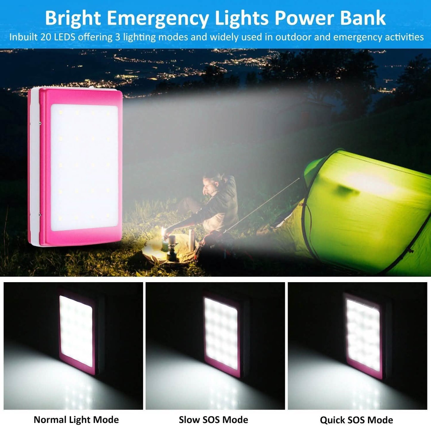 20,000mAh Solar Power Bank DailySale