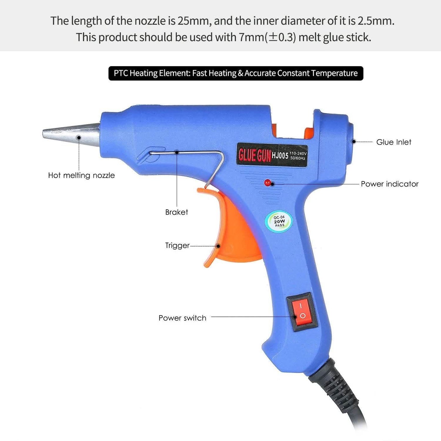 20W Hot Melt Glue Gun DailySale