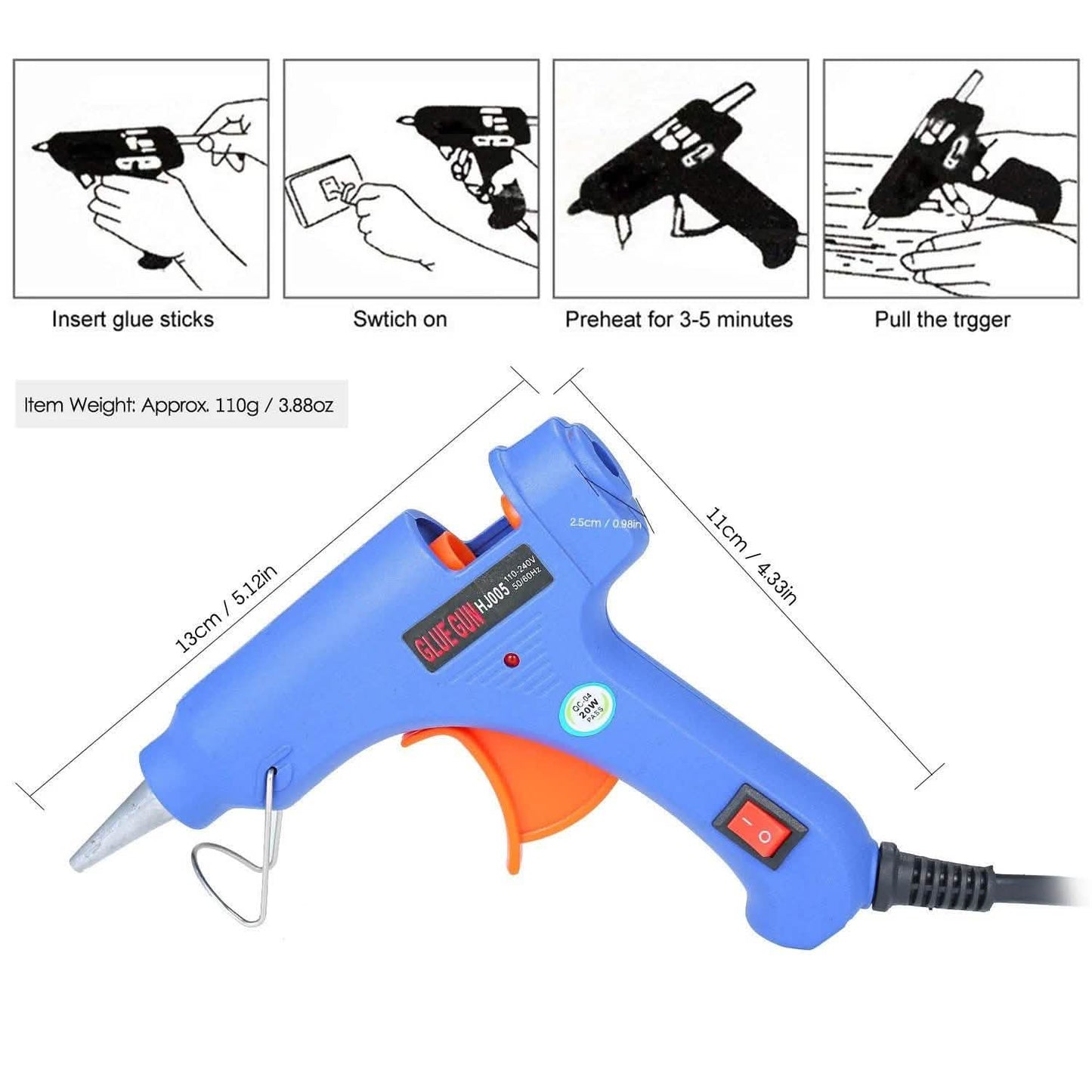20W Hot Melt Glue Gun DailySale