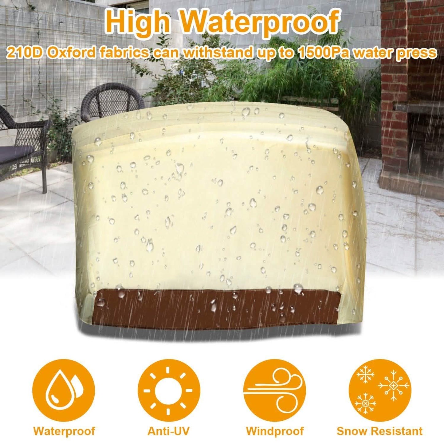 210D Waterproof Outdoor BBQ Grill Cover DailySale