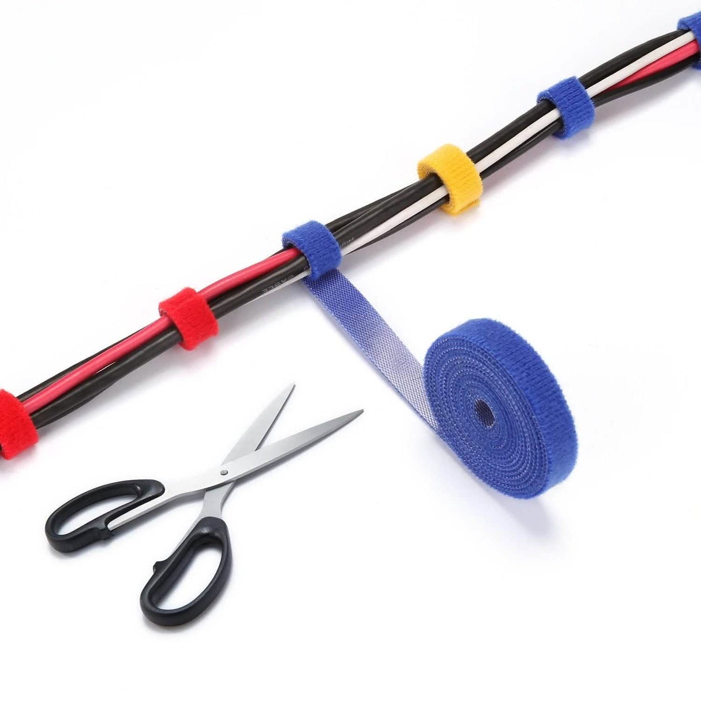 23-Piece: AGPtek Reusable Nylon Fastening Cable Ties Rolls With Cable Straps Organizer DailySale