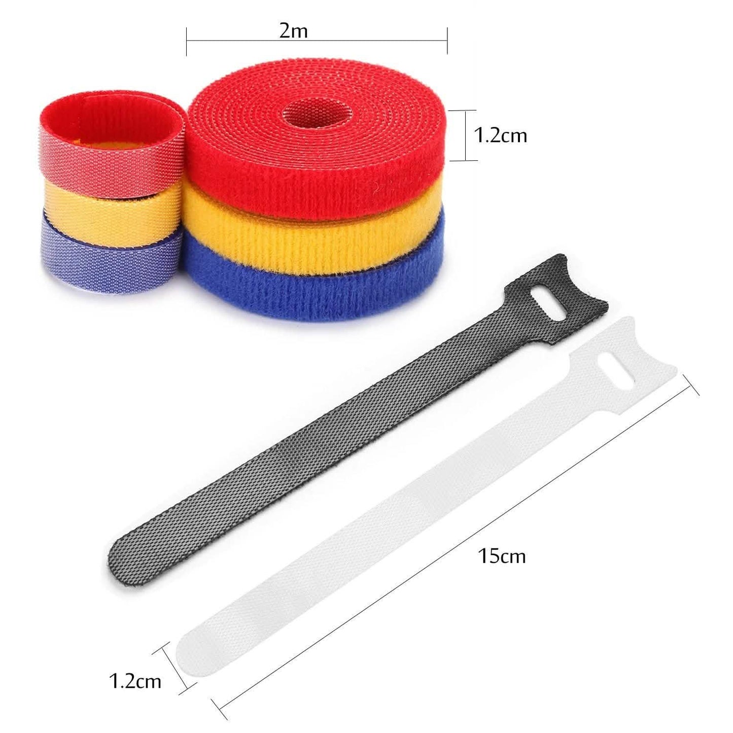 23-Piece: AGPtek Reusable Nylon Fastening Cable Ties Rolls With Cable Straps Organizer DailySale