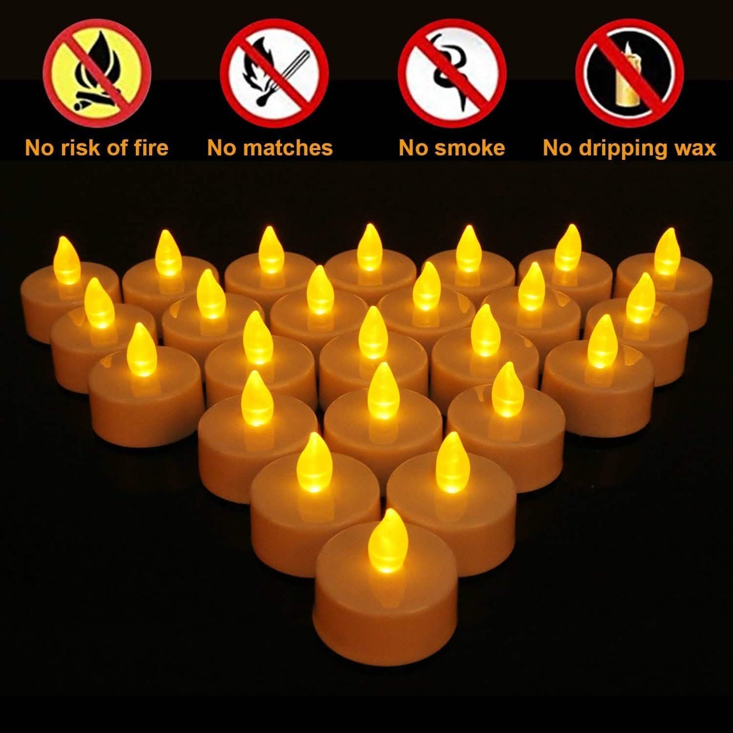 24-Piece: Flameless LED Tealight Candles DailySale