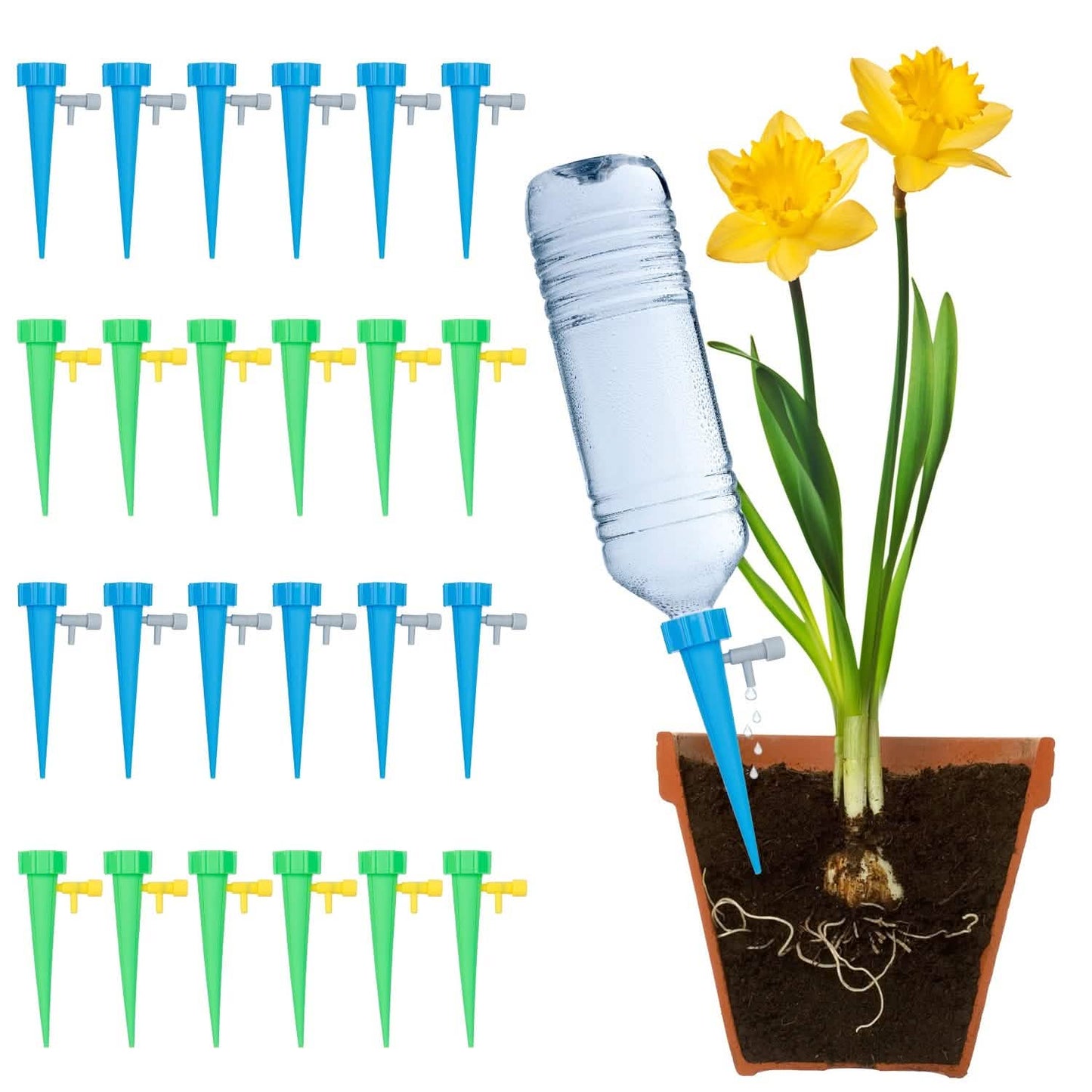 24-Piece: Plant Watering Spikes Self Watering Device DailySale
