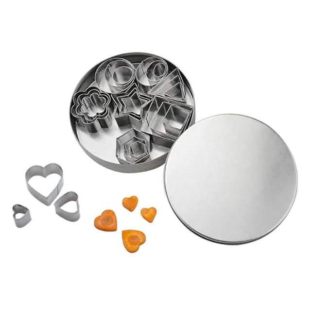 24-Piece: Stainless Steel Cookie Cutters Set DailySale