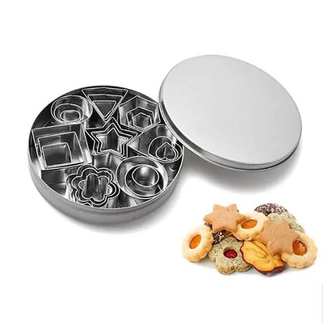 24-Piece: Stainless Steel Cookie Cutters Set DailySale