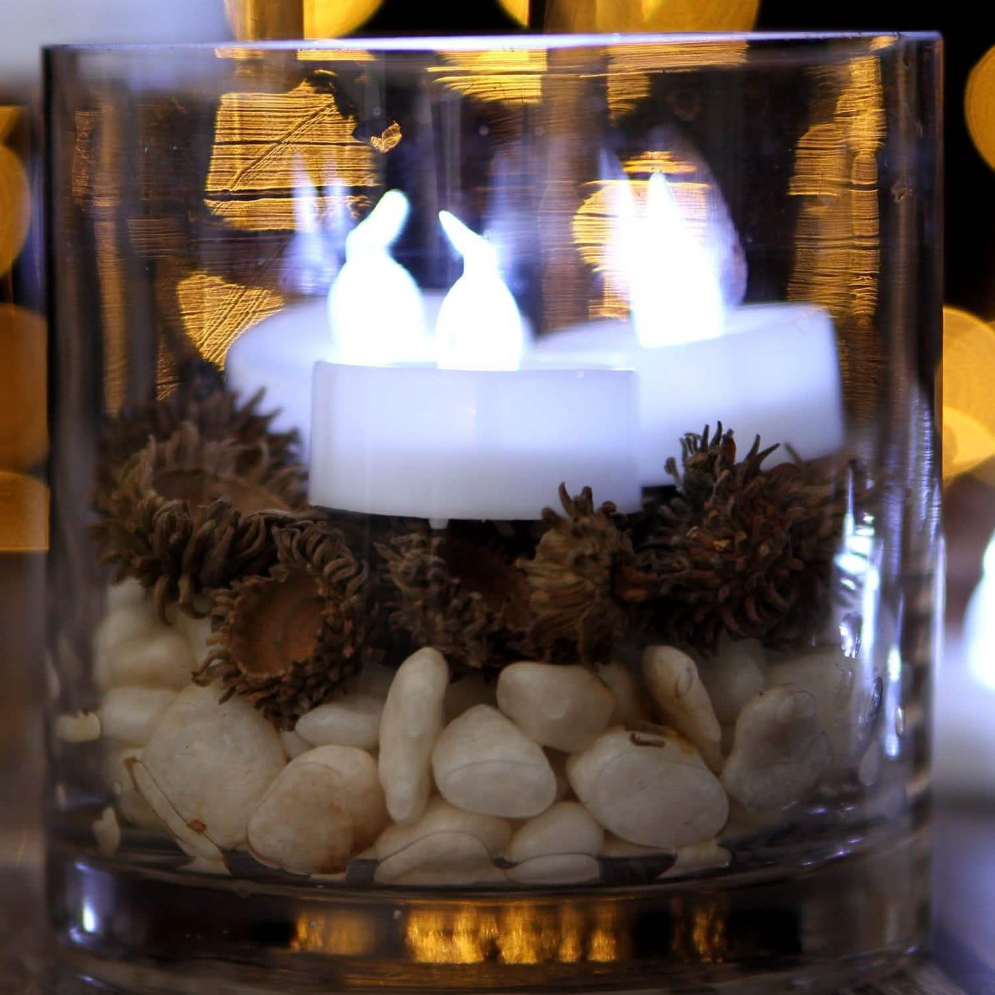 24-Pieces: Cool White LED Flameless Tealight Smokeless Timer Candles DailySale