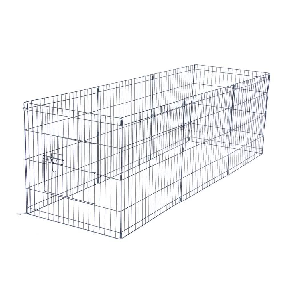 24" Tall Wire Fence 8 Panel Pet Folding Metal Play Pen DailySale