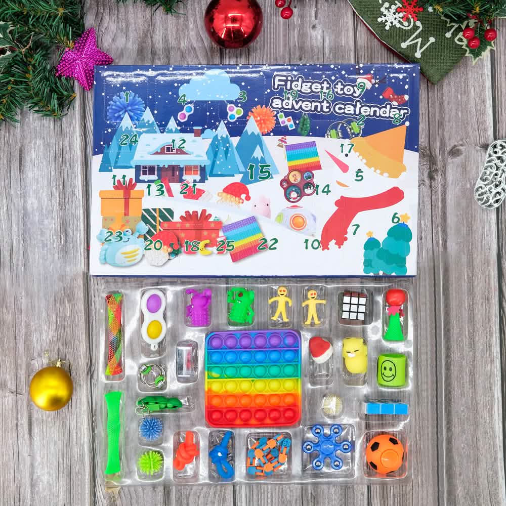 25-Piece: Christmas Advent Fidget Toy Calendar DailySale