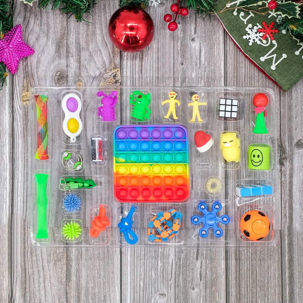 25-Piece: Christmas Advent Fidget Toy Calendar DailySale