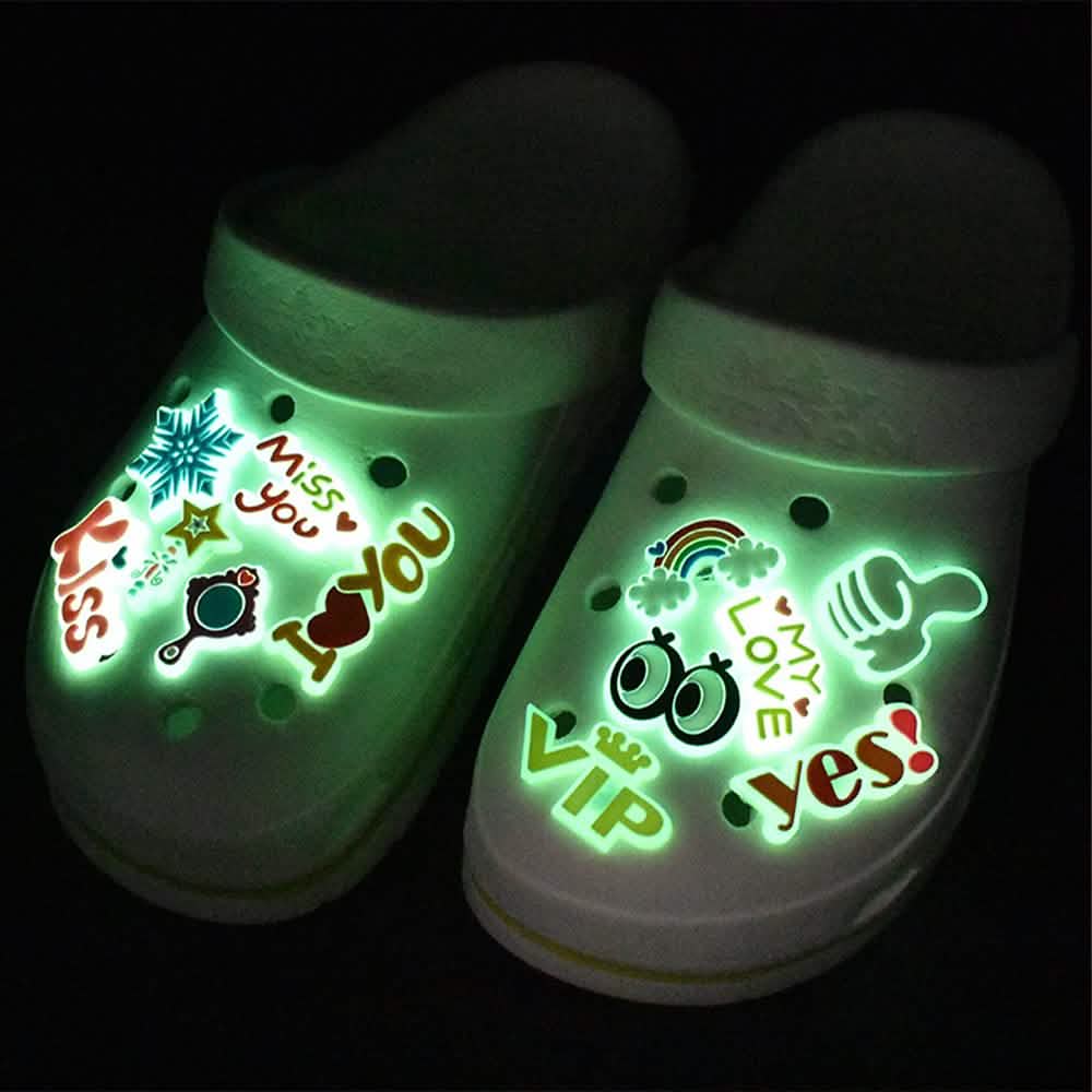 25-Pieces: Glow in Dark Croc Shoe Charms DailySale