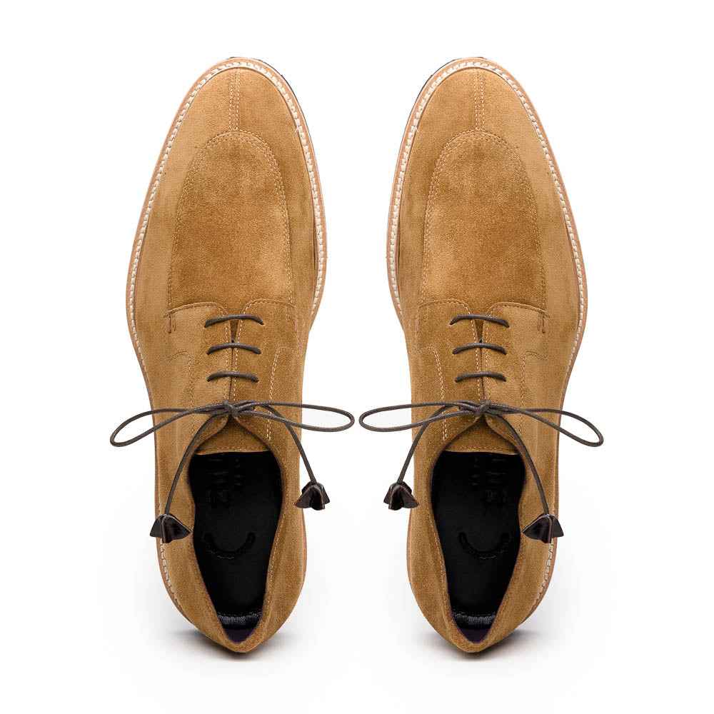 26-220-TOB CAMPO Sueded Goatskin Lace Up, Tobacco