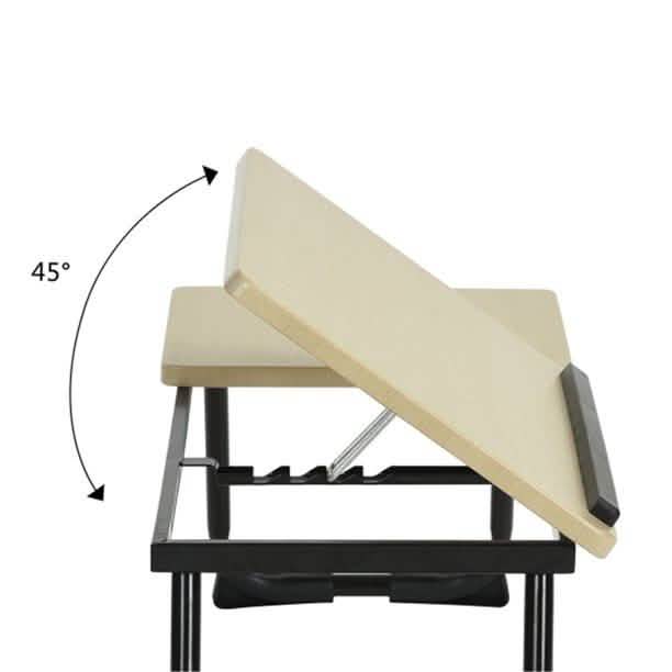 26" Foldable Laptop Desk Pella Oak Wood DailySale