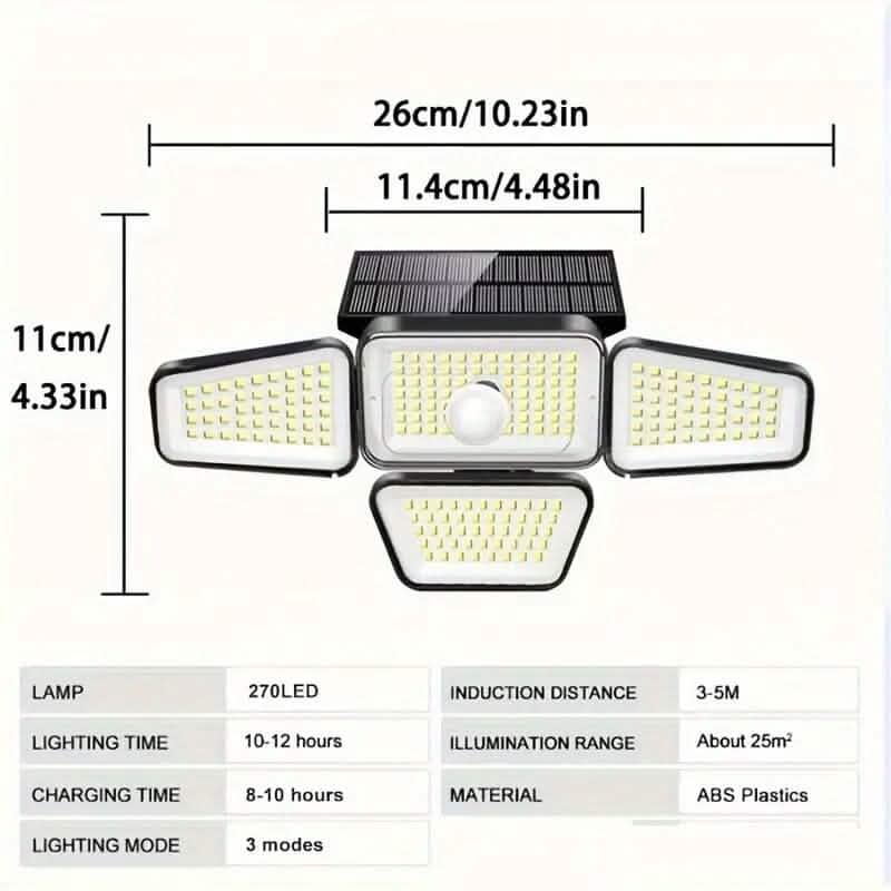 270 LED Solar Garden Outdoor Lights DailySale