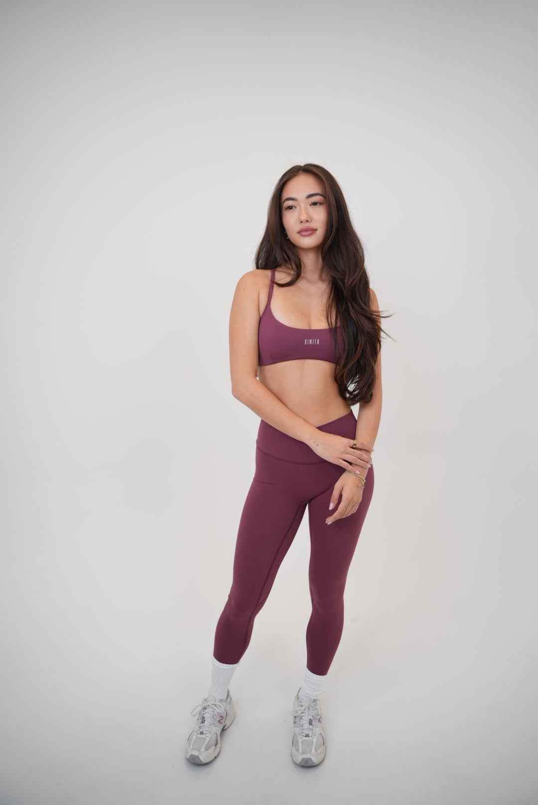 My Time Is Divine Plum Sculpt V-Waist Legging