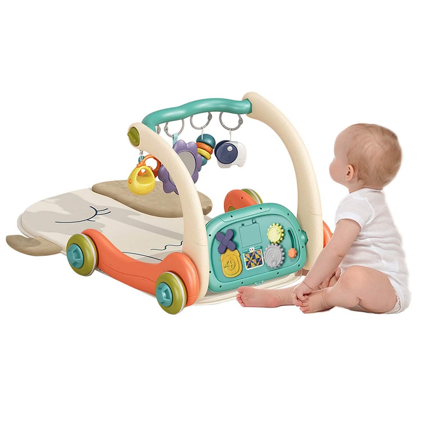 3-in-1 Baby Gym Playmat with Learning Walker for 0-12 Months Old DailySale