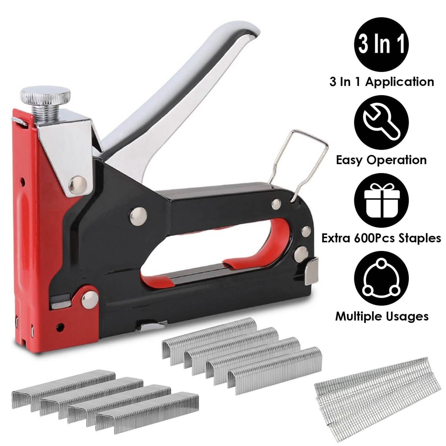 3-in-1 Heavy Duty Manual Nail Stapler Kit DailySale