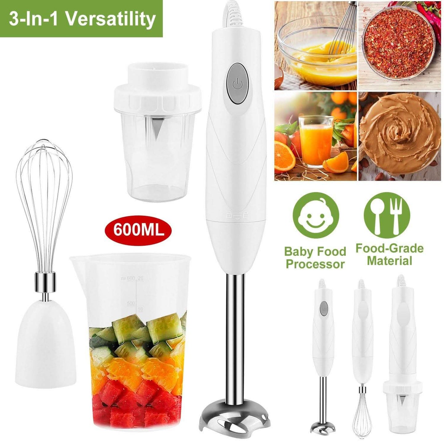 3-in-1 Immersion Hand Blender Multifunctional Stick DailySale