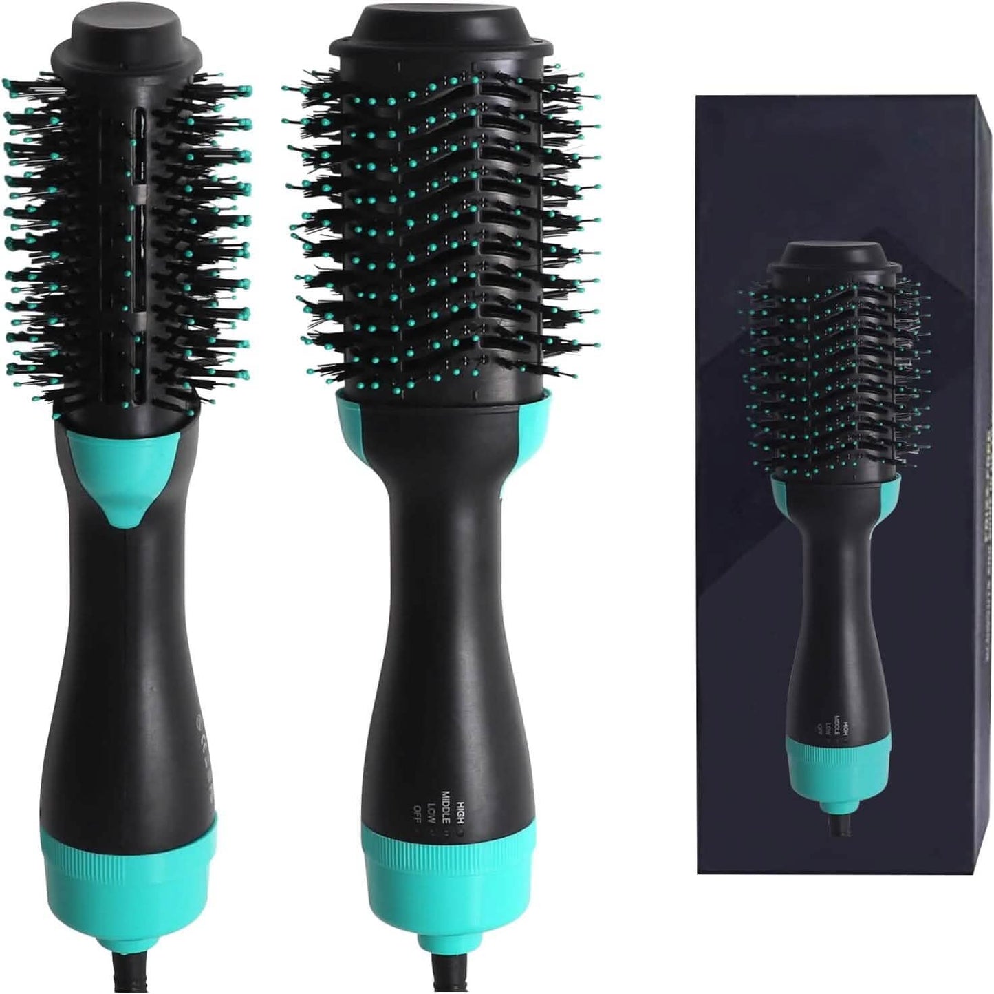 3-in-1 Ionic Straightening Hot Air Brush with Anti-Scald Feature DailySale