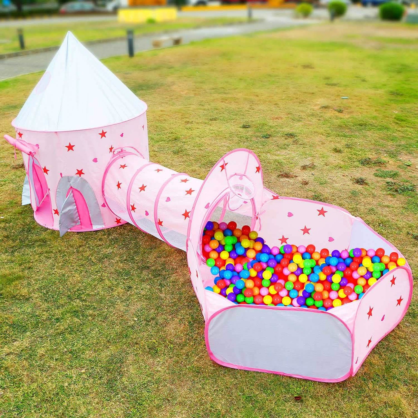 3-in-1 Kids Play Tent Ball Pit Set DailySale