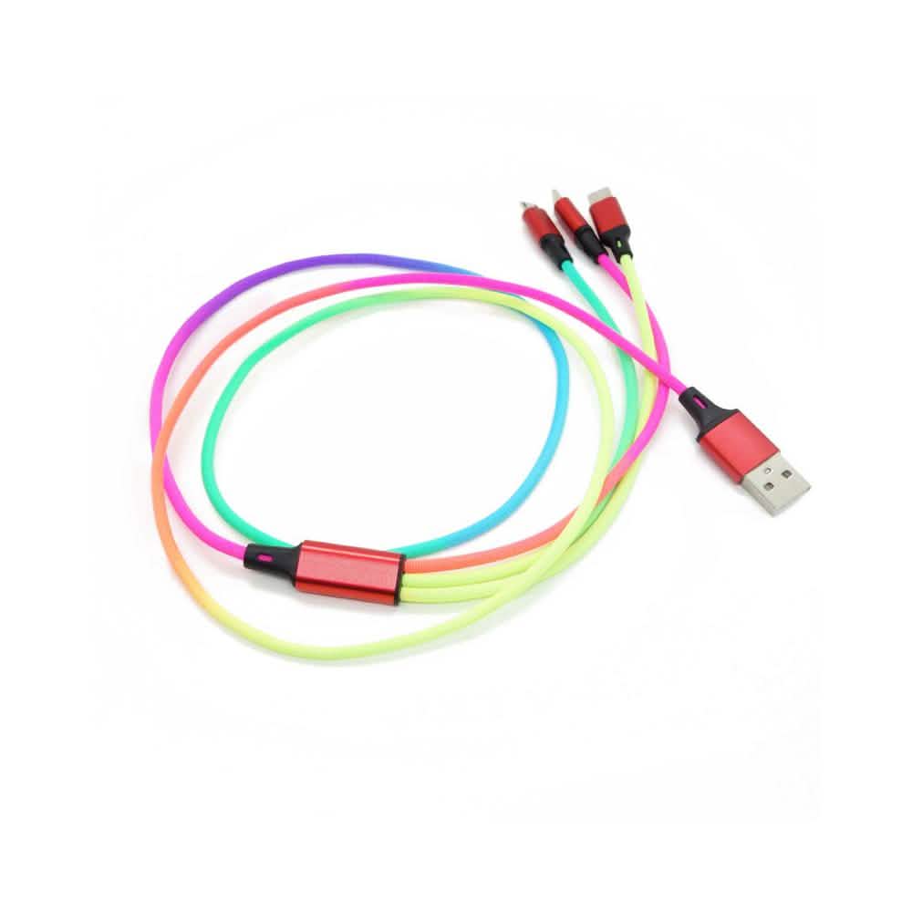 3-in-1 Rainbow Charging Cable DailySale