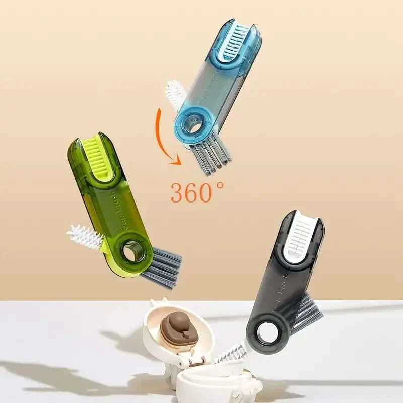 3-Pack: 3-in-1 Tiny Bottle Cup Lid Detail Brush DailySale