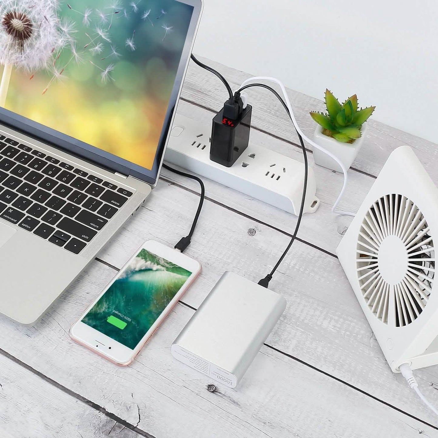 3-Pack: 3-Port USB Hub Charger Wall Power Charging Plug Adapter DailySale
