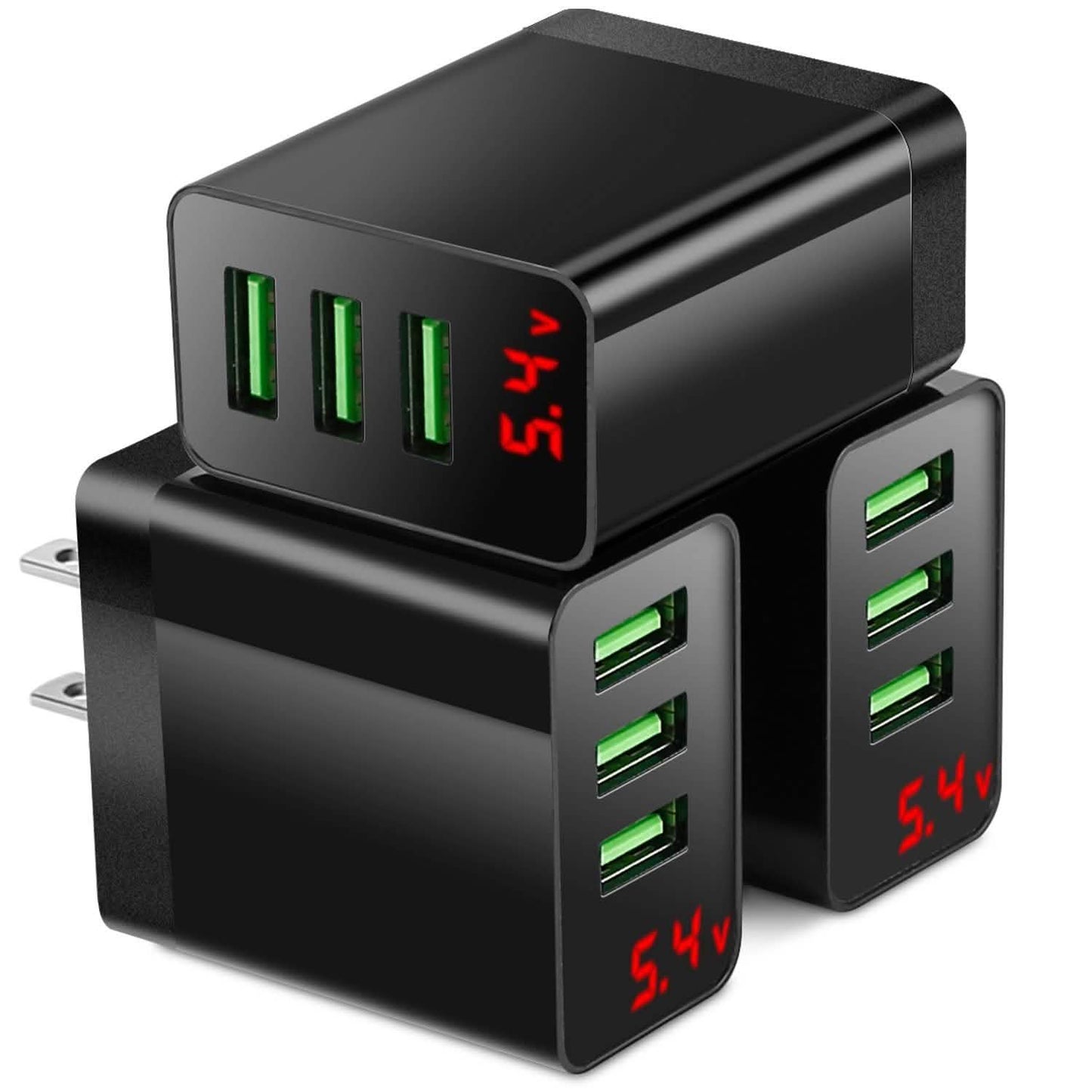 3-Pack: 3-Port USB Wall Charger DailySale
