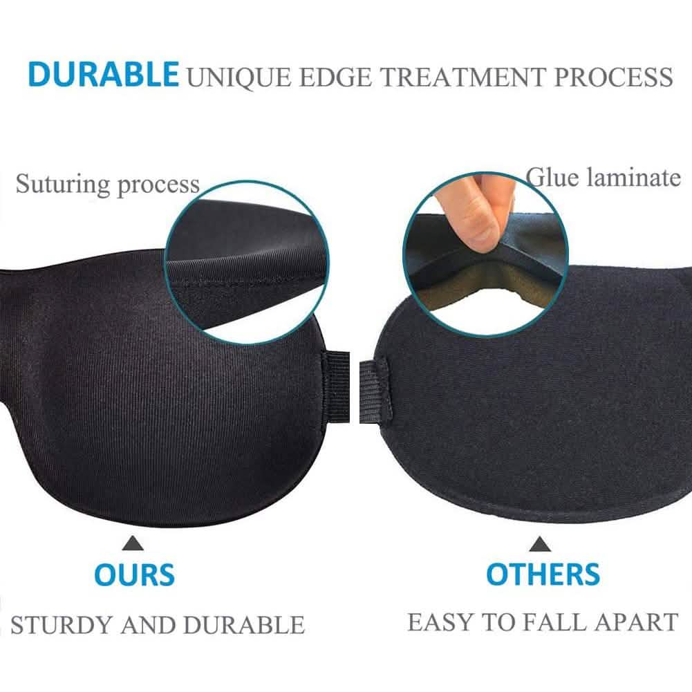 3-Pack: Blackout Eye Mask with Adjustable Strap DailySale