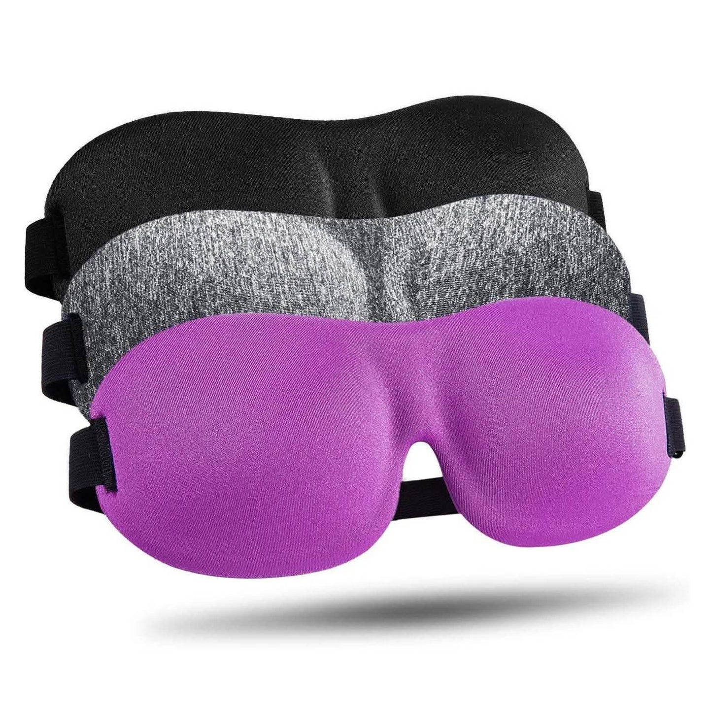 3-Pack: Blackout Eye Mask with Adjustable Strap DailySale
