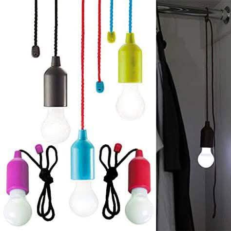 3-Pack: Decorative and Portable LED Bulb Light On A Pull-Rope DailySale