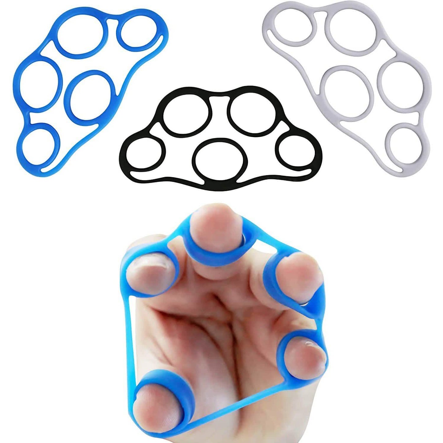 3-Pack: Finger Stretcher and Strengthener Resistance Bands DailySale