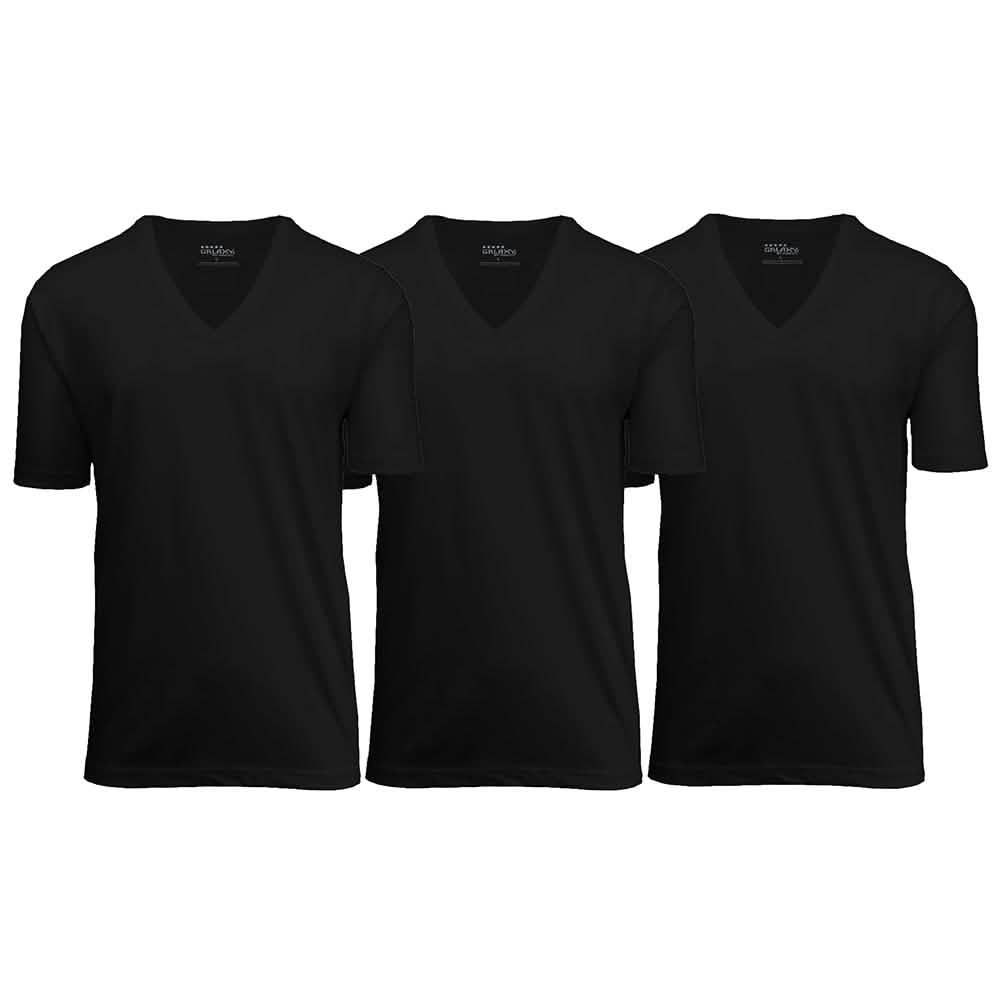 3-Pack: Galaxy By Harvic Men's Egyptian Cotton V-Neck Undershirt DailySale