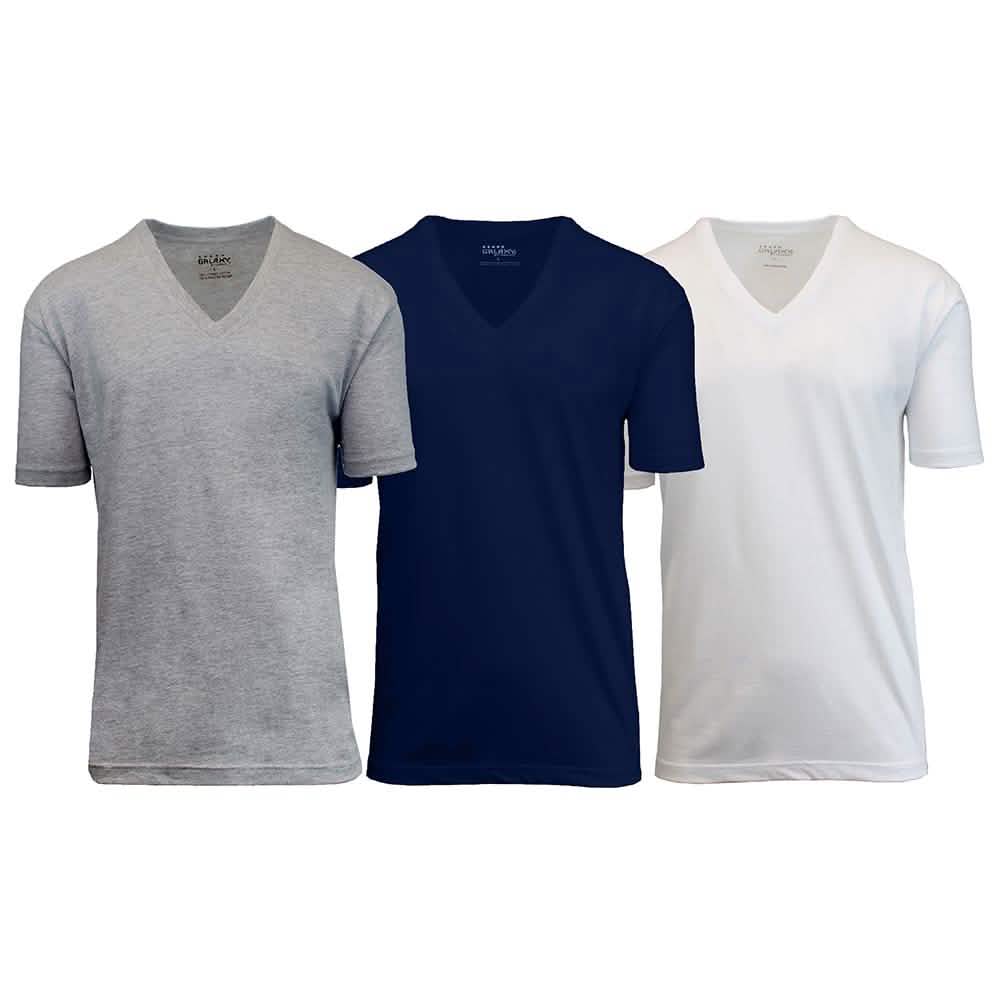 3-Pack: Galaxy By Harvic Men's Egyptian Cotton V-Neck Undershirt DailySale
