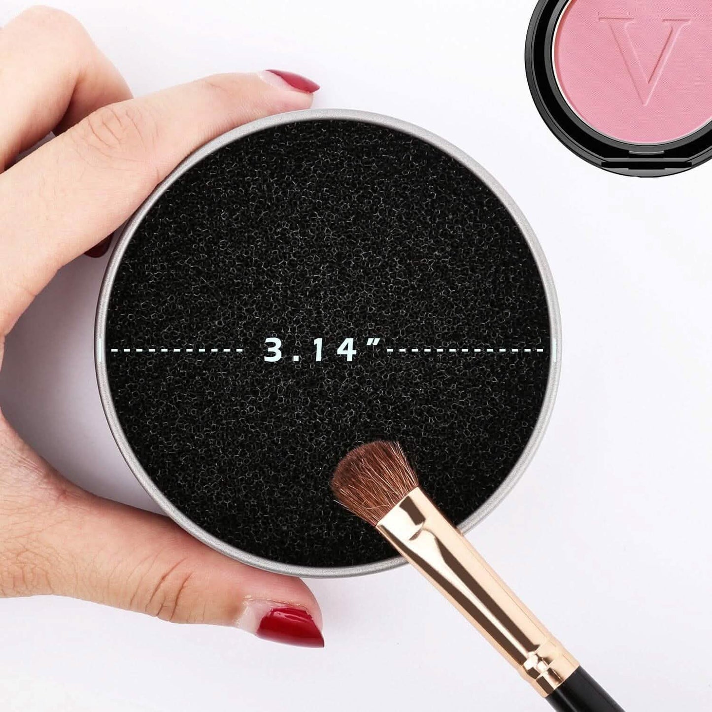 3-Pack: Luxspire Makeup Brush Cleaner Quick Wash Sponge Remover Color DailySale