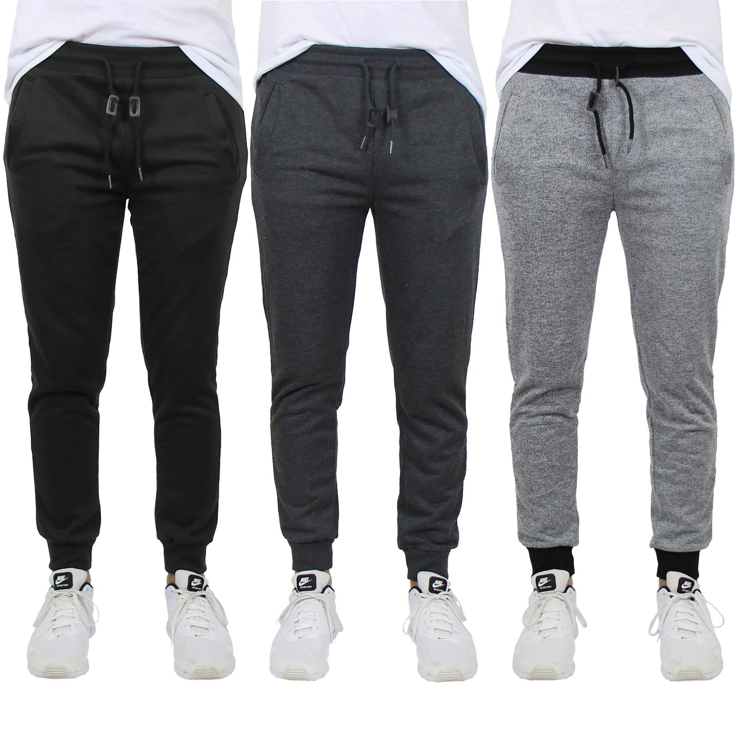 3-Pack: Men's French Terry Slim-Fit Jogger DailySale