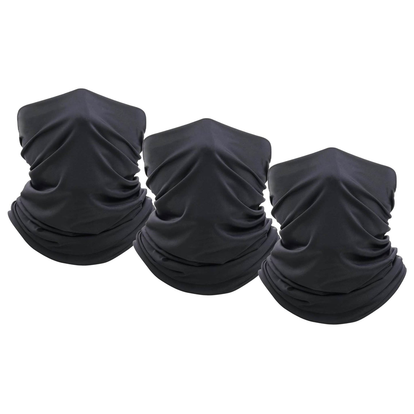 3-Pack: Moisture Wicking Breathable Stretch Gaiter Neck Face Mask DailySale