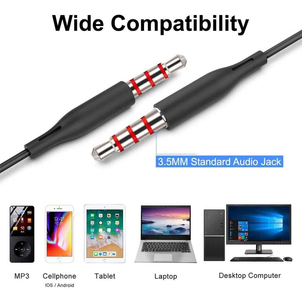 3-Pack: Noise Isolating Tangle Free In-Ear Headphones with Microphone DailySale