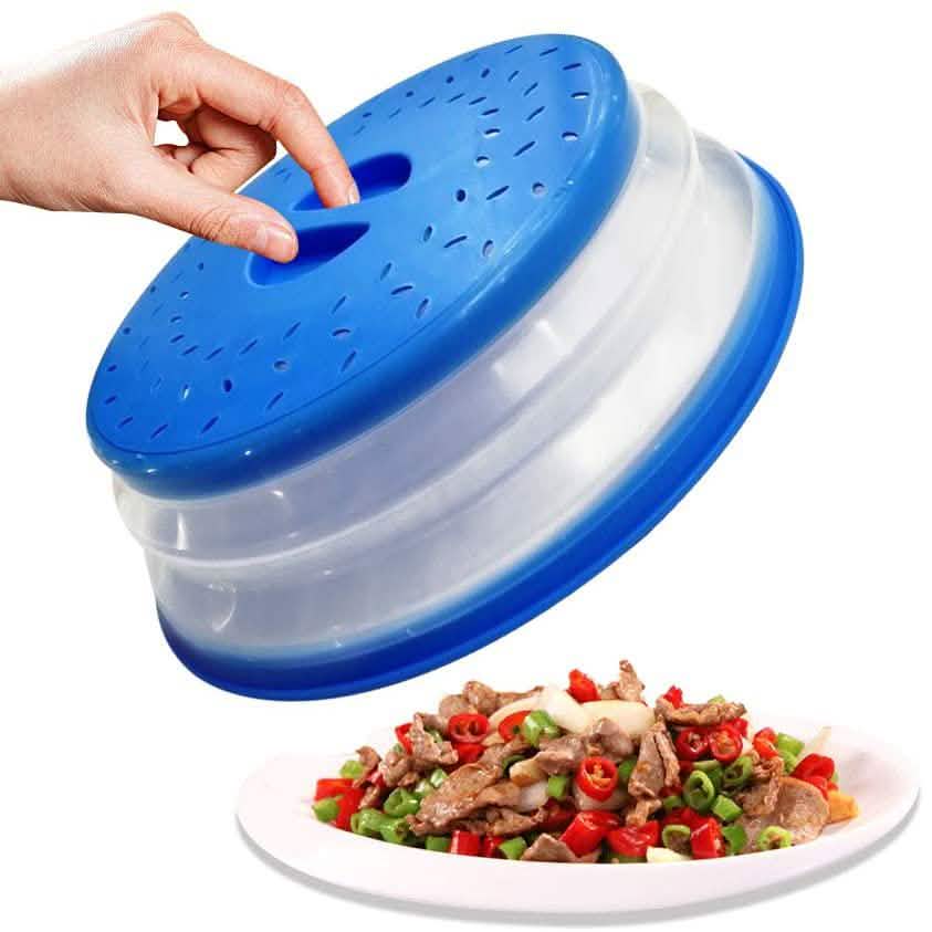 3-Pack: OUZIFISH 10.5 inch Collapsible Food Plate Lid Cover DailySale