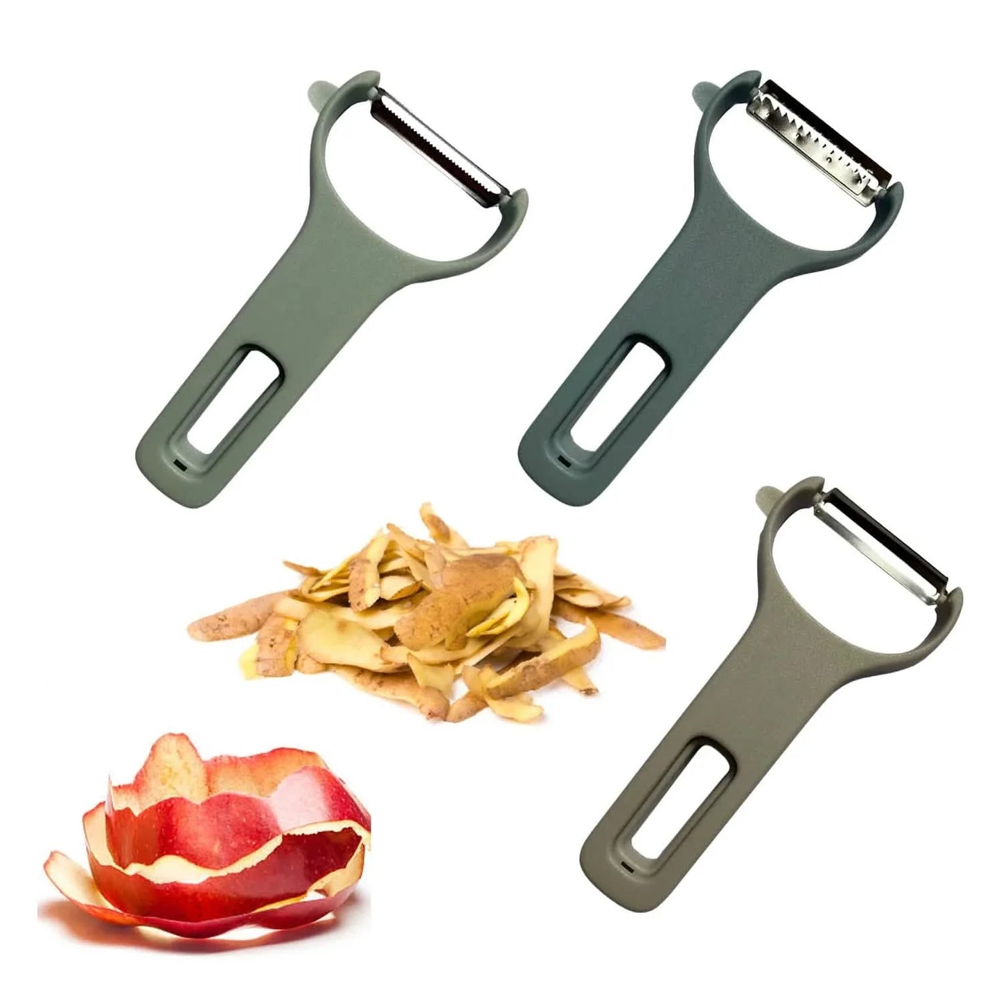 3-Pack: Stainless Steel Original Peelers for Potato, Vegetable and Fruits Kitchen Gadgets DailySale