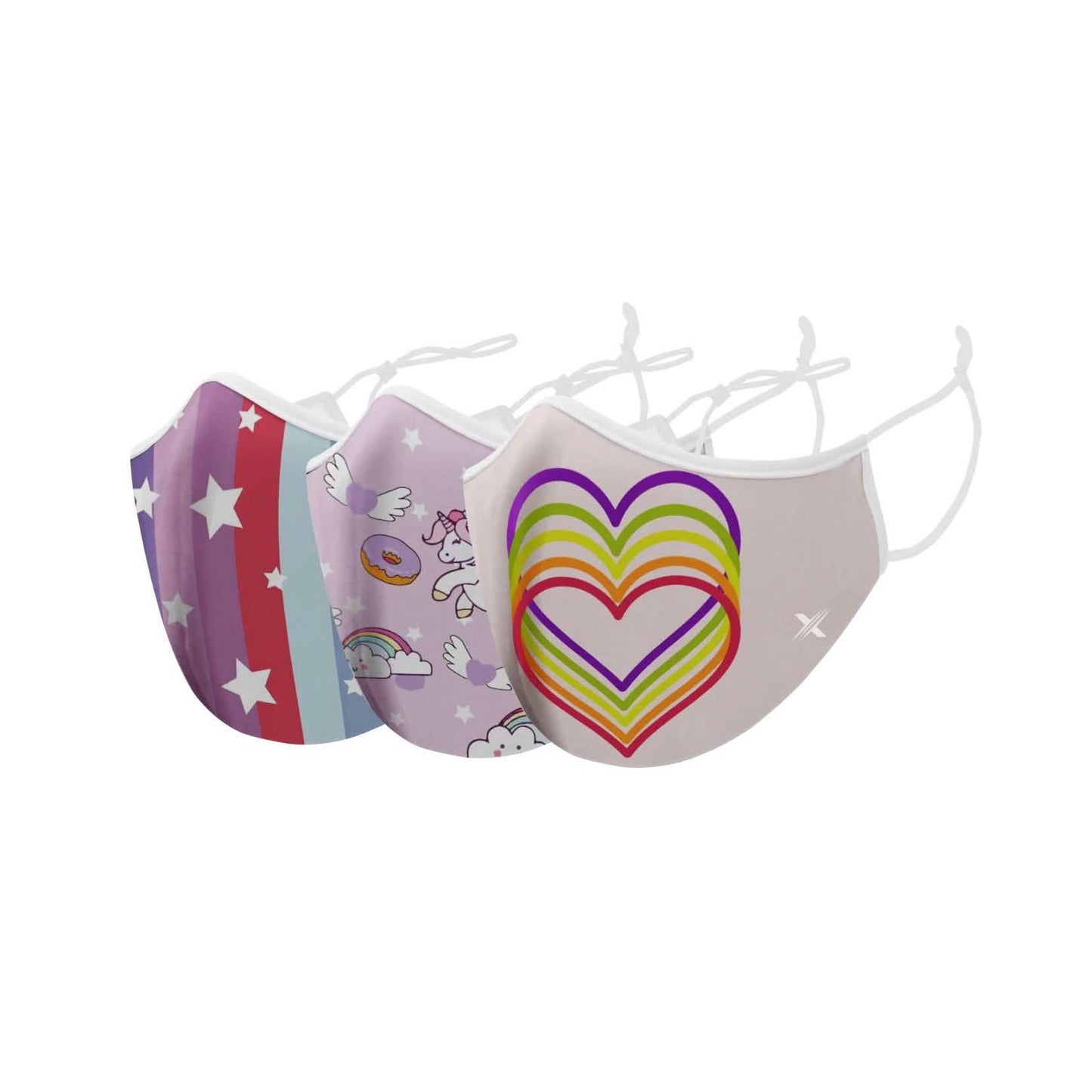 3-Pack: Two-Layer Reusable Kids Face Mask with Adjustable Earloop DailySale