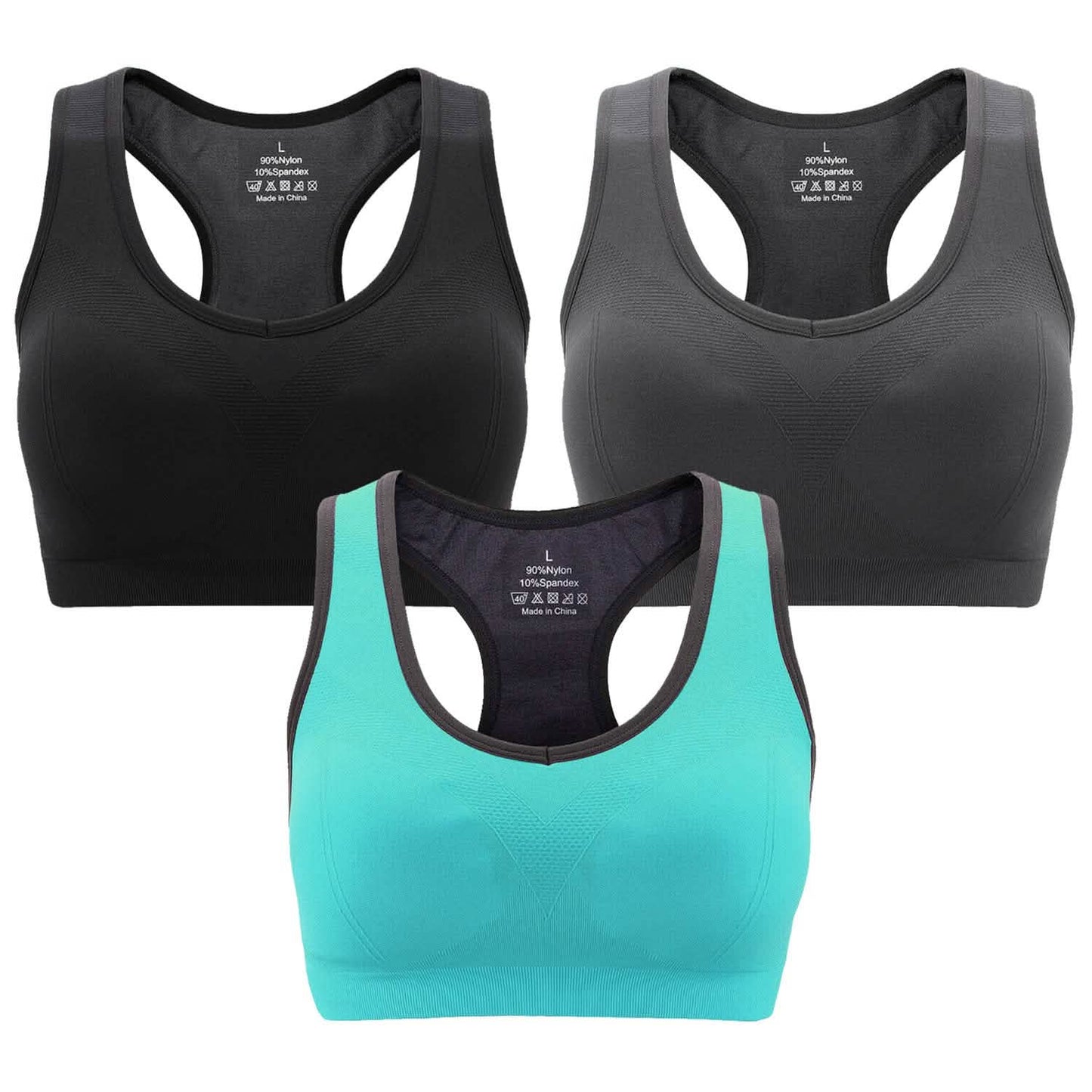 3-Pack: Women Padded Sports Bras DailySale