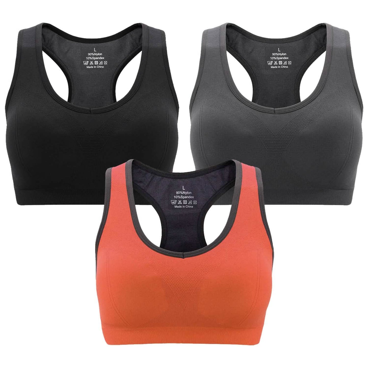 3-Pack: Women Padded Sports Bras DailySale