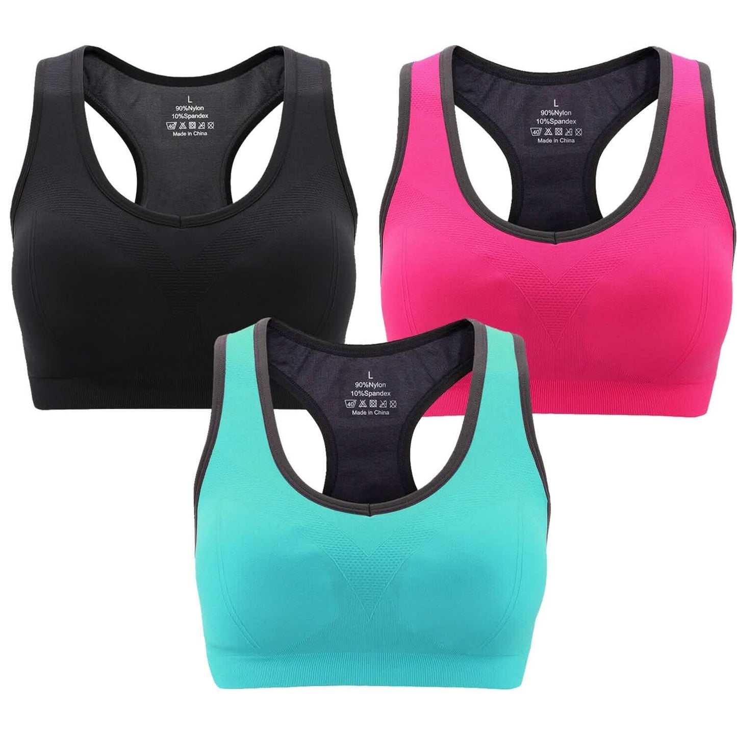 3-Pack: Women Padded Sports Bras DailySale