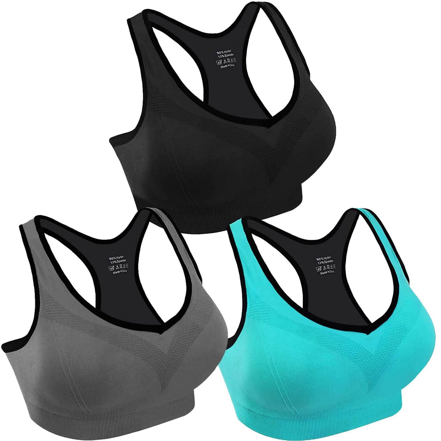 3-Pack: Women Padded Sports Bras DailySale