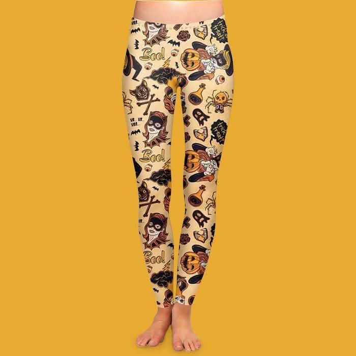 3-Pack: Women's Halloween Special Premium Wicked Cool Leggings DailySale