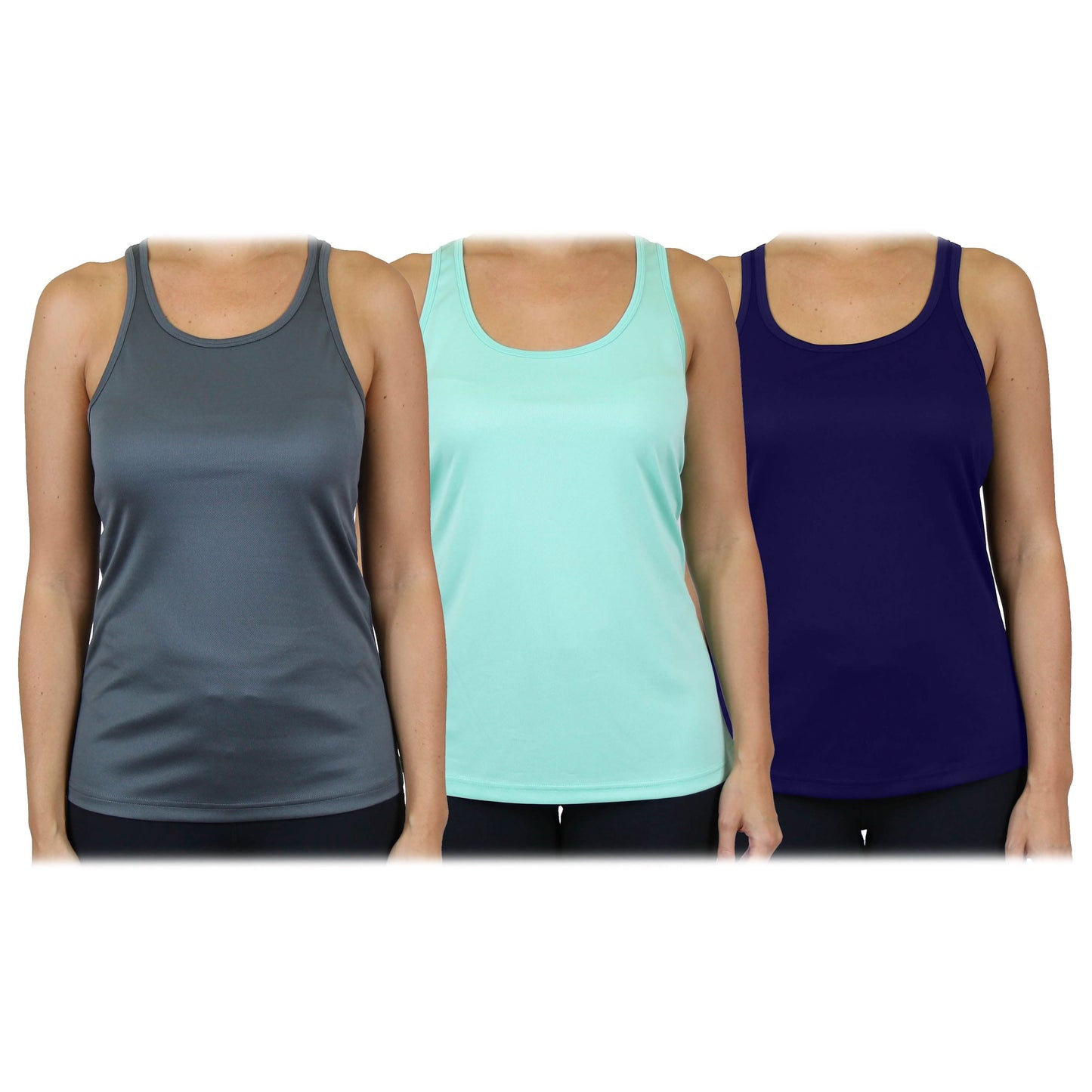 3-Pack: Women's Moisture Wicking Racerback Tank DailySale