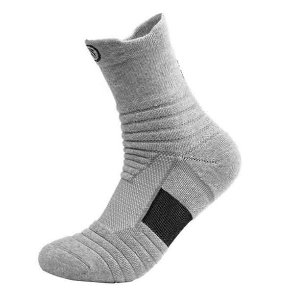 3-Pair: Men's Thick Towel Bottom Breathable Sweat-absorbent Outdoor Sports Running Socks Elite Basketball Sports Socks DailySale